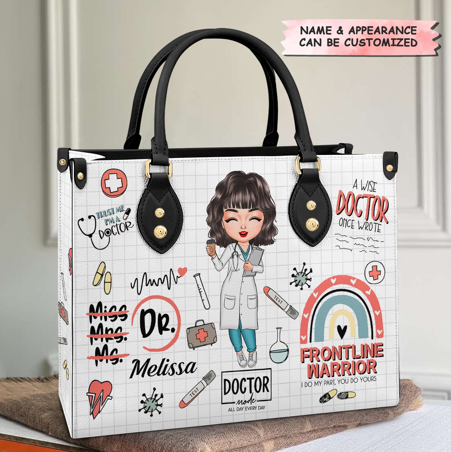 Personalized Leather Bag Gift For Doctor A Wise Doctor Once Wrote A Gift Customized