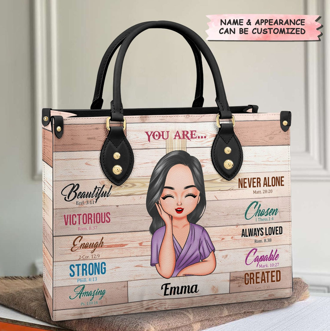 Personalized Leather Bag Gift For Grandma Mother You Are