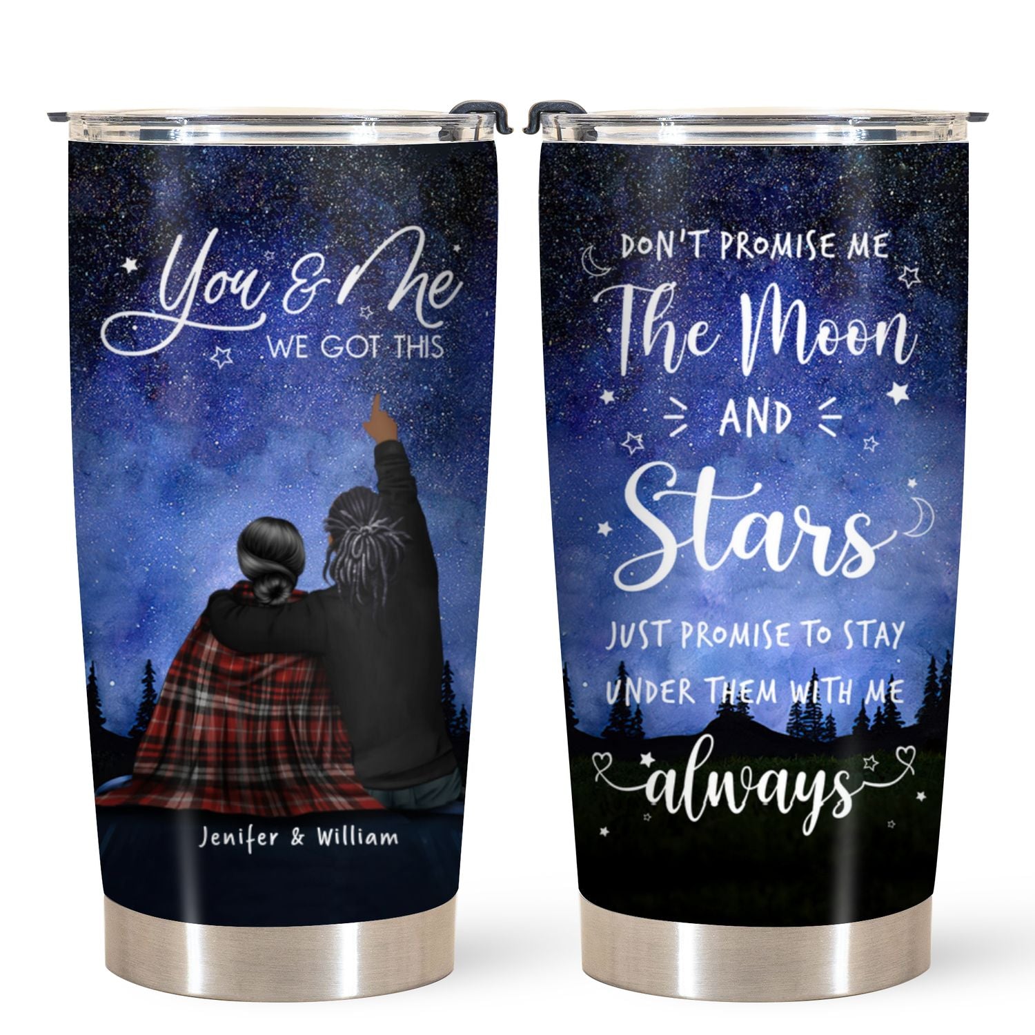 Personalized Tumbler - Gift For Couples - You & Me We Got This