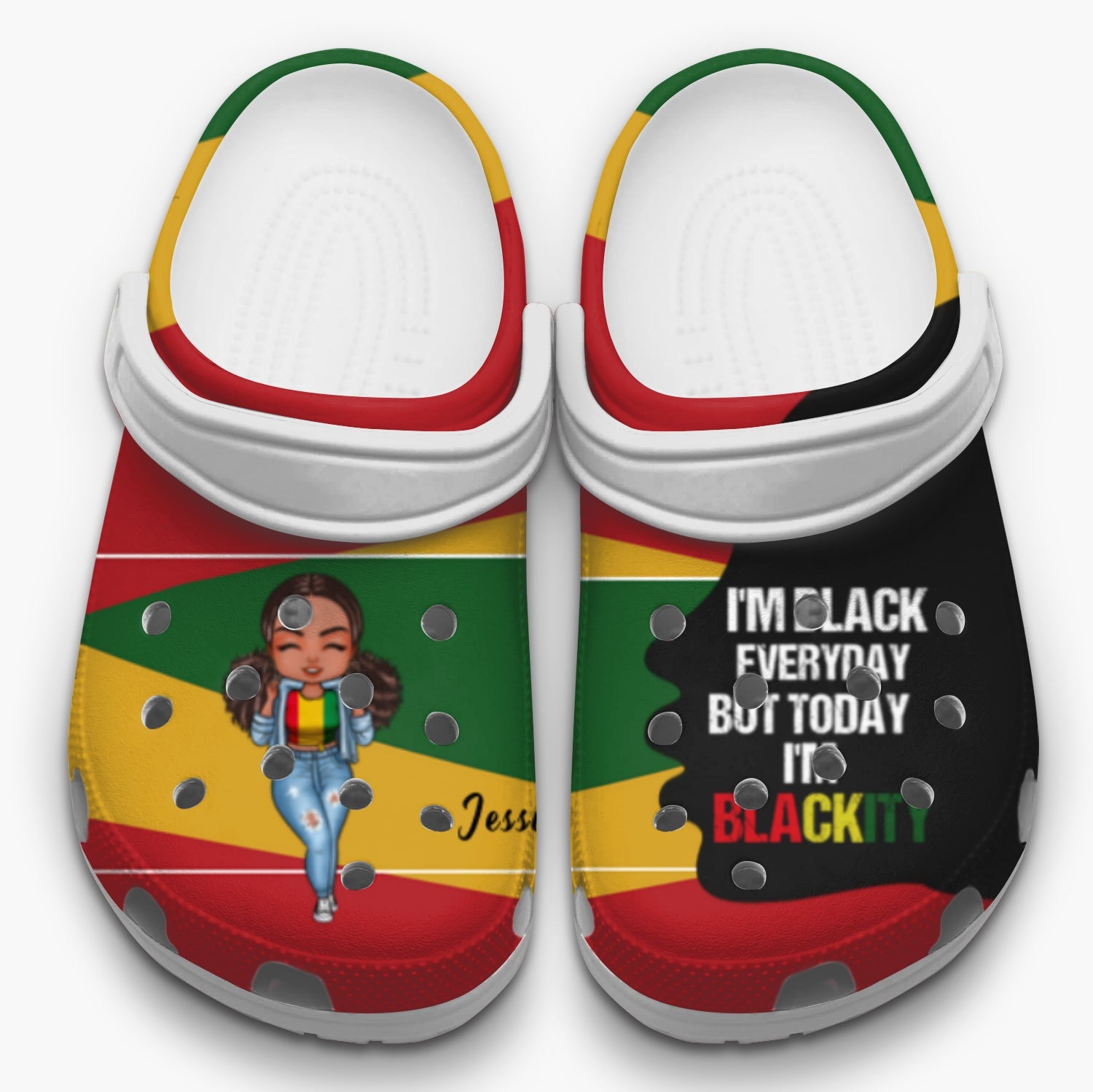 Personalized Clog - Gift For Black Woman - I'm Black Everyday But Today I'm Blackity