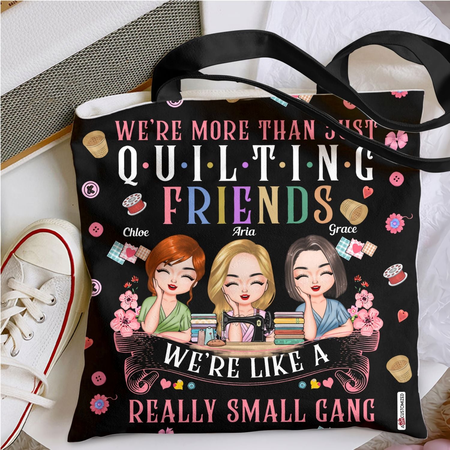 Personalized Tote Bag - Gift For Quilting Lover - Quilting Friends