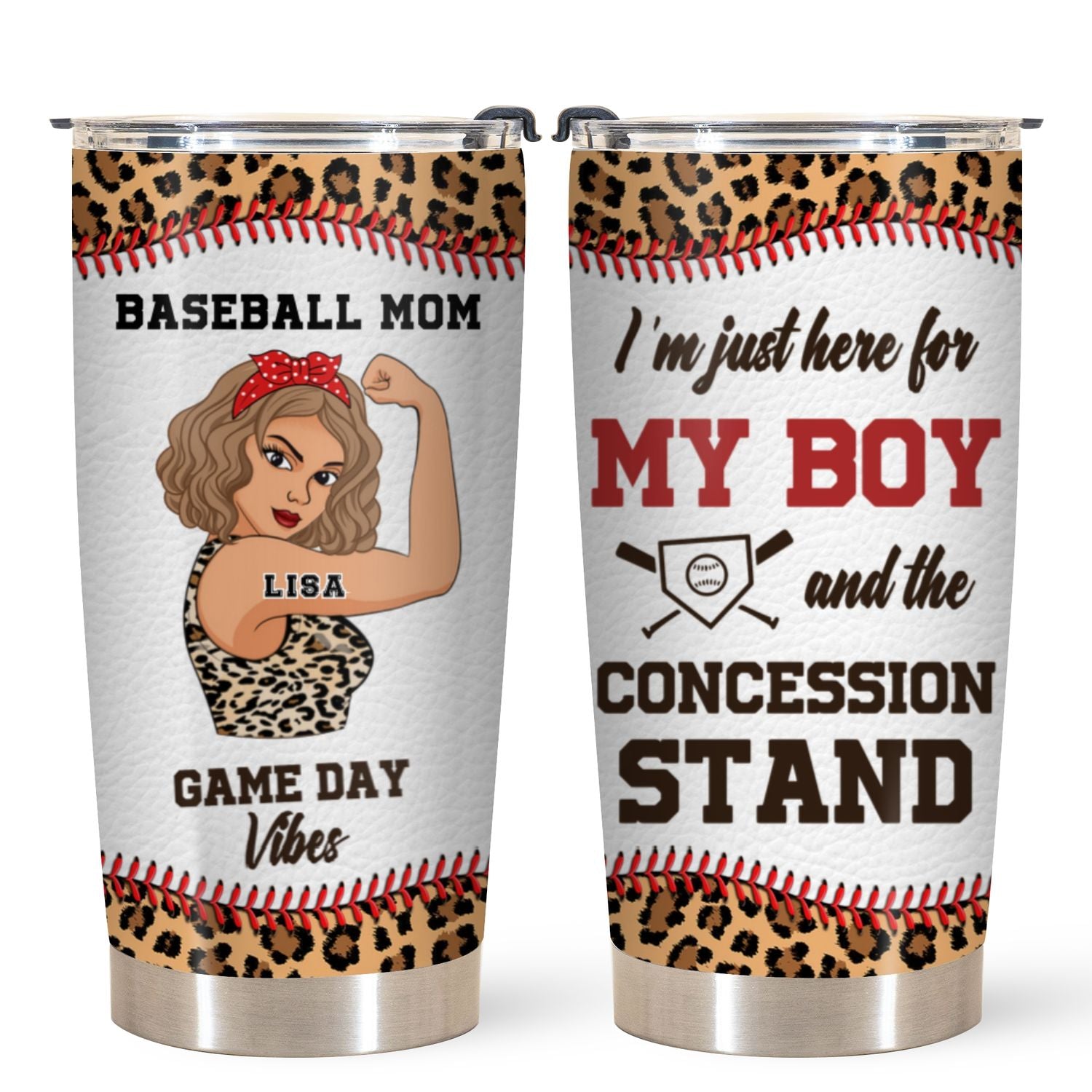 Personalized Tumbler - Gift For Mom - I'll Always Be Your Biggest Fan