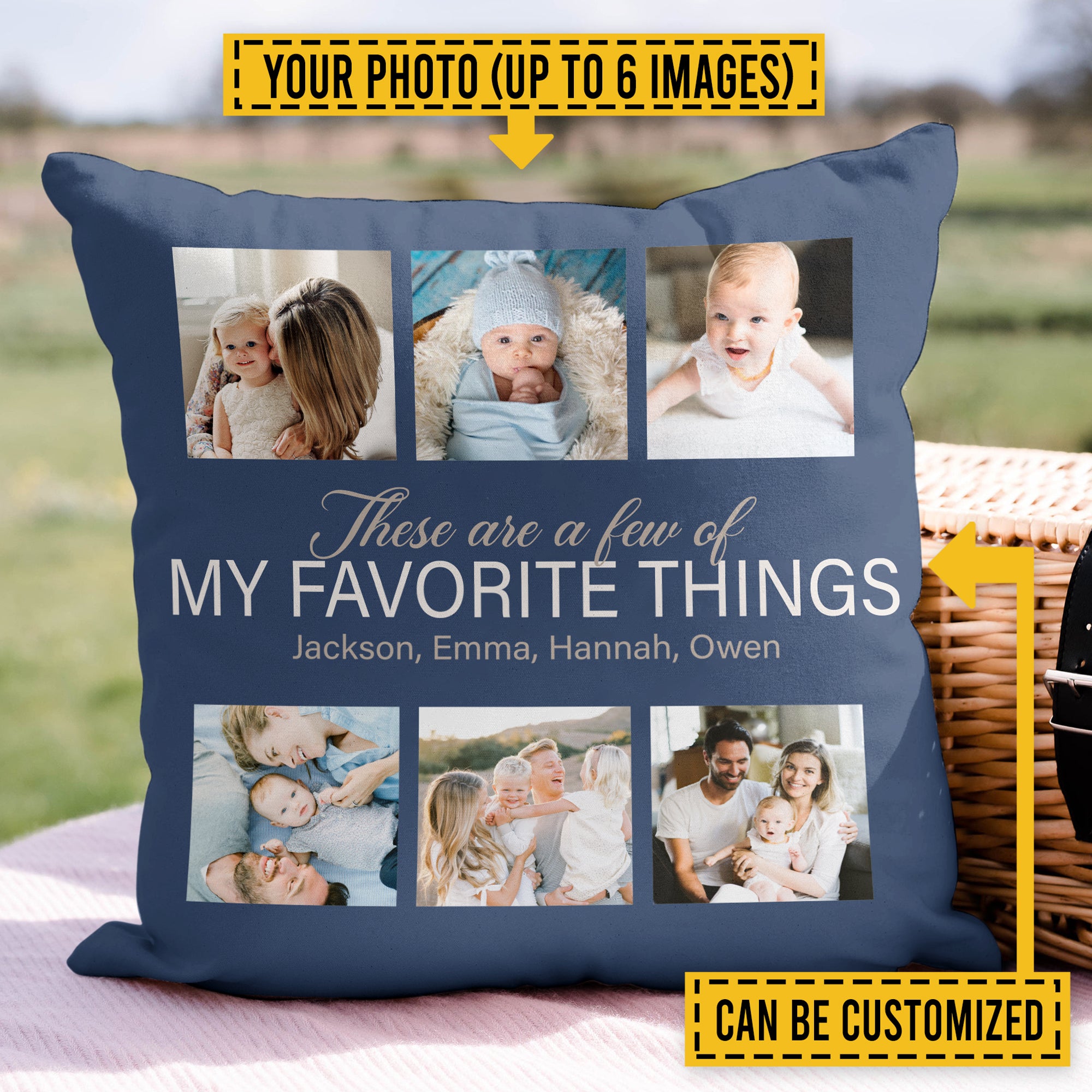 Personalized Pillow Case - Gift For Family - A Few Of My Favorite Things