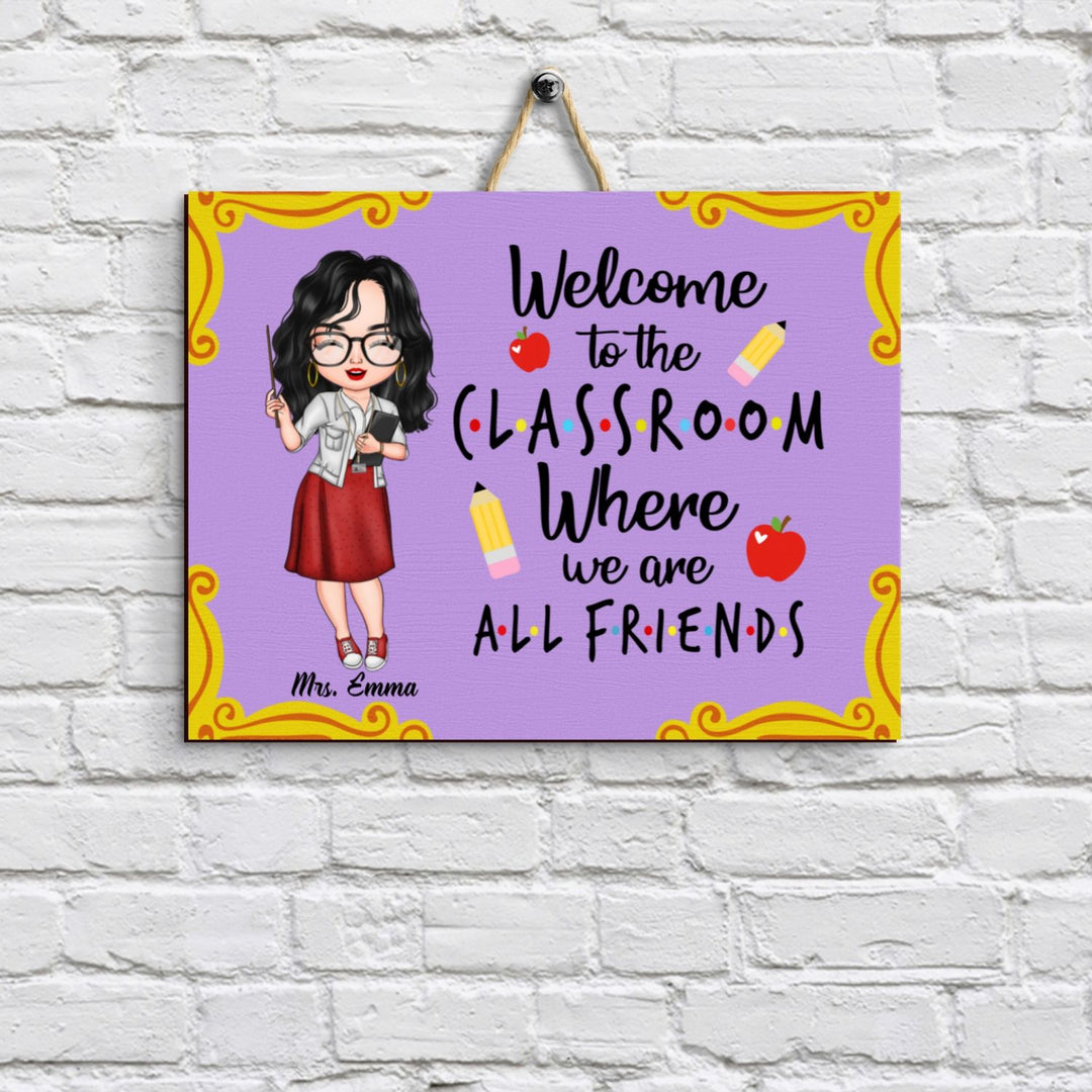 Personalized Door Sign - Gift For School Bus Driver - School Bus Driver Life