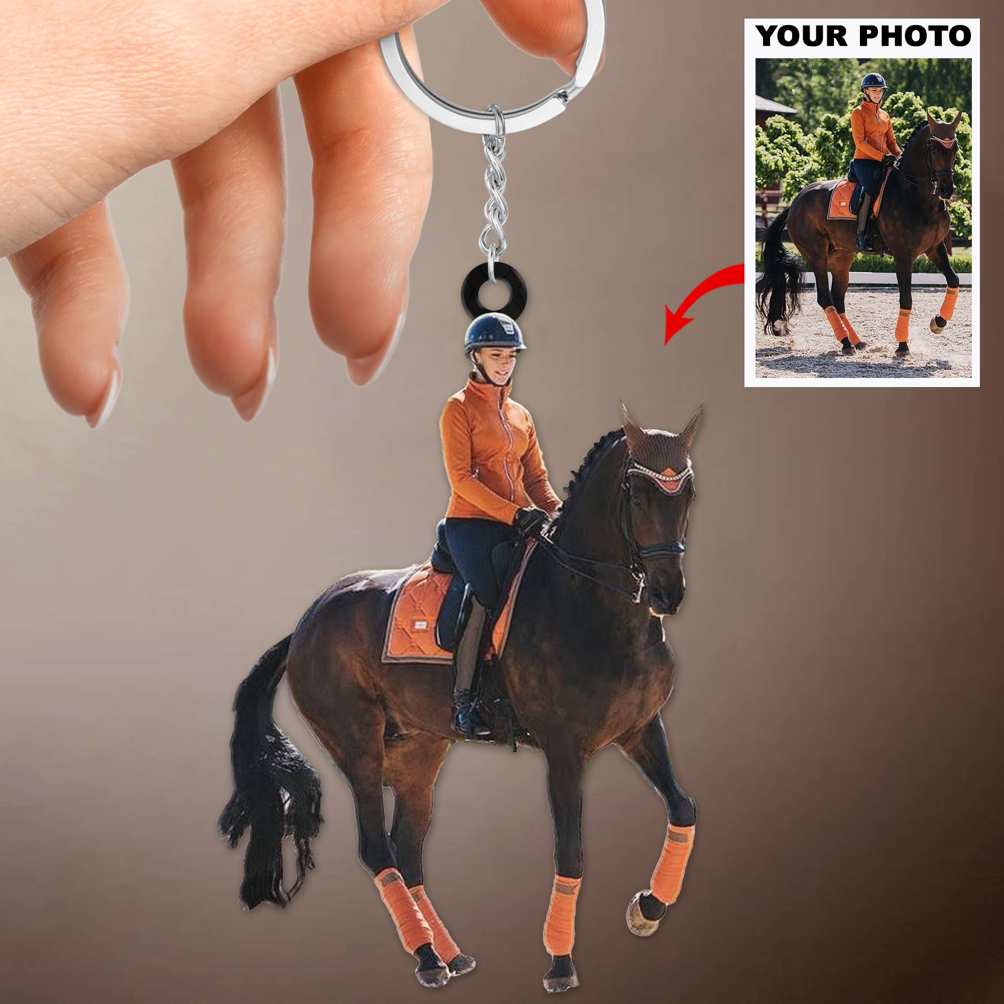 Custom photo keychain hotsell