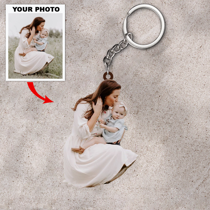Personalized Keychain - Custom Your Photo Keychain ARND036 UPL0VL013