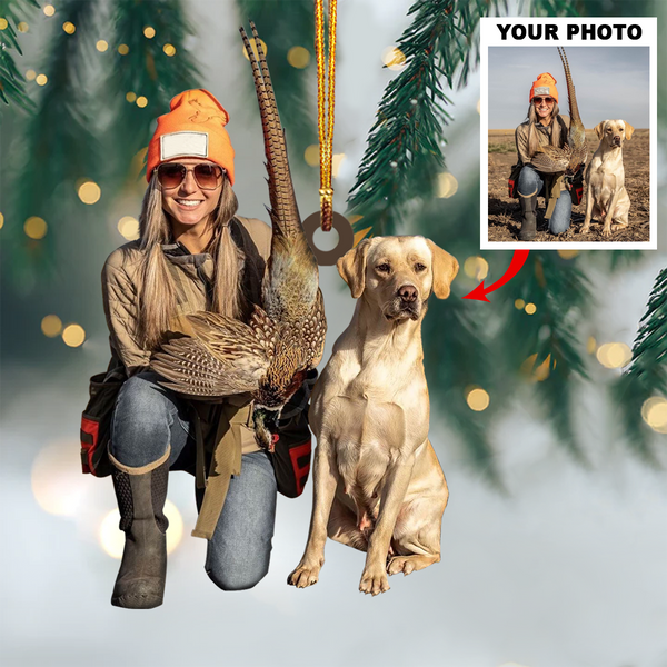 Wild Hunting Personalized Photo Mica Ornament Christmas Gifts For