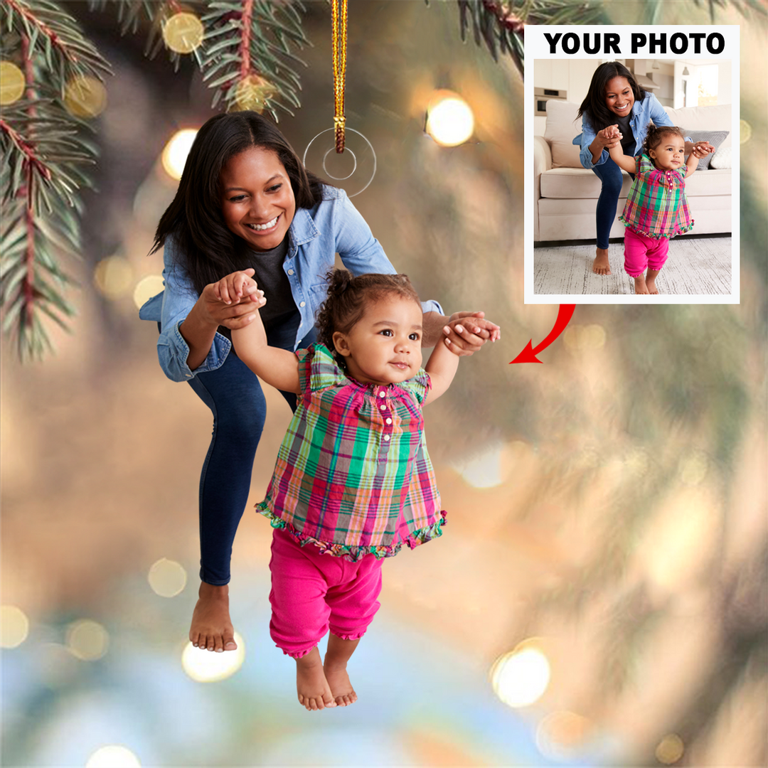 Photo Mica Ornament - Customized Your Photo Ornament V14 ARND036