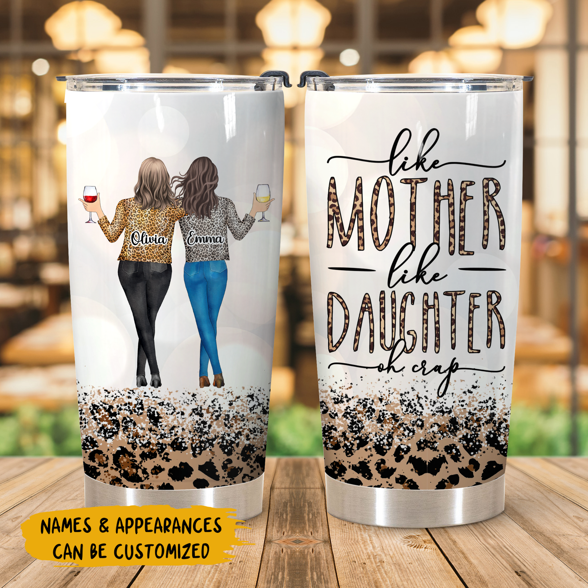 Gifts for Mother and Daughter, Matching Tumbler Set, Little