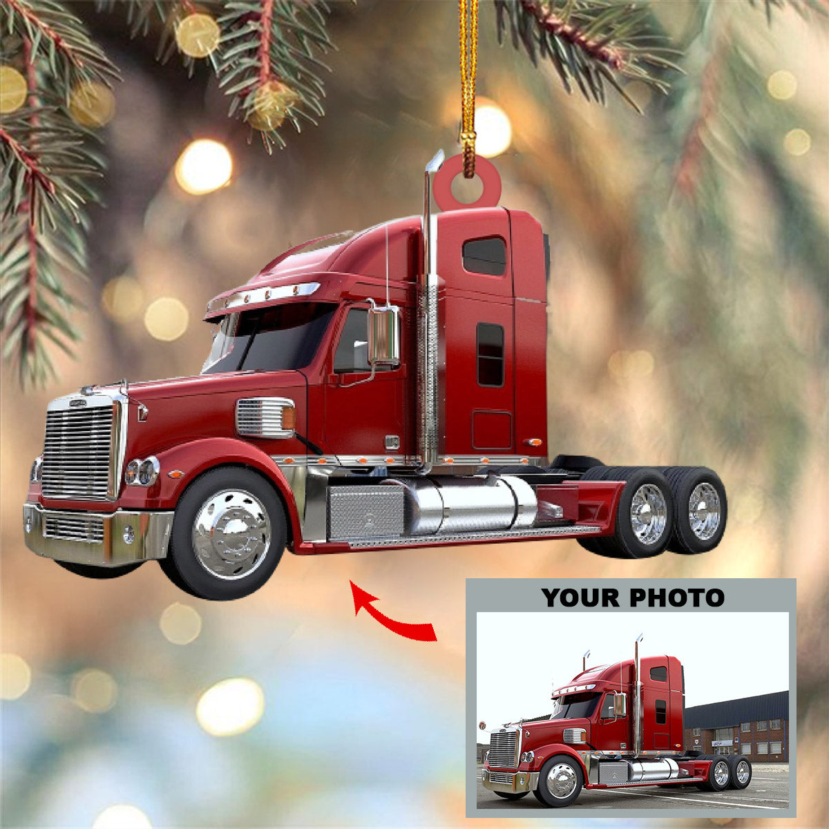 Personalized Trucker Ornaments