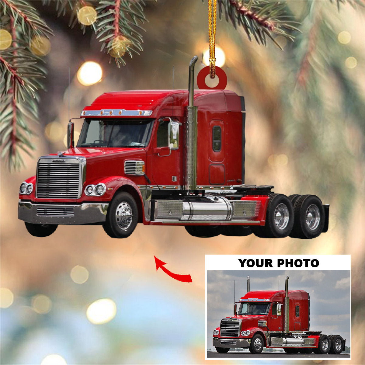 Personalized Trucker Ornaments