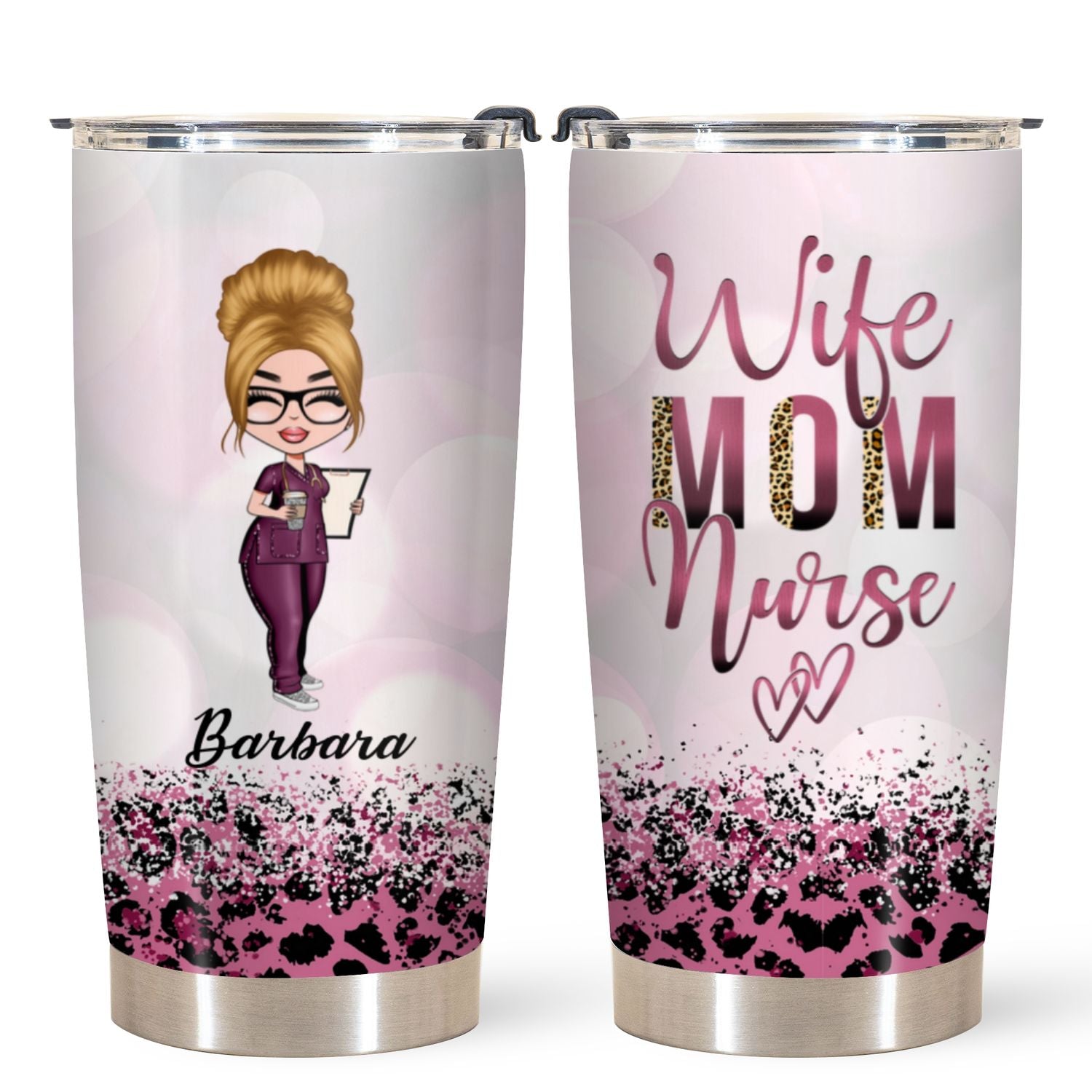 Personalized Tumbler - Gift For Mom - Wife Mom Nurse