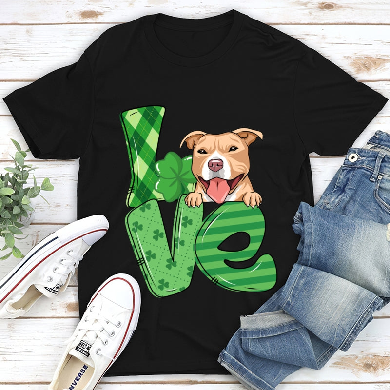 Personalized T-shirt - Gift For Dog Lover - Love St Patrick