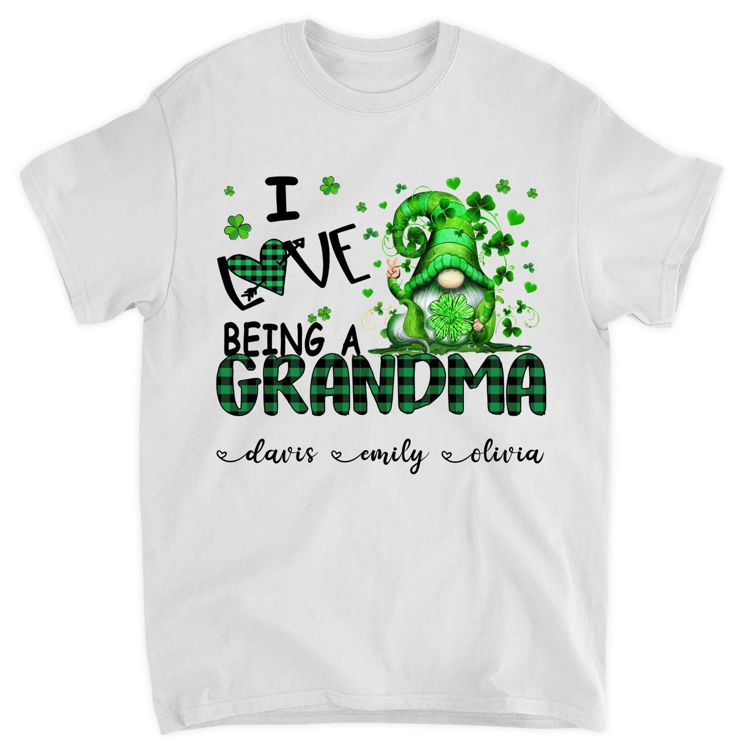 Personalized T-shirt - Gift For Grandma - I Love Being A Grandma
